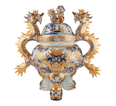 Lư hương vẽ vàng