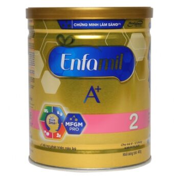Sữa Enfamil A+ 2 360 Brain DHA+ và MFGM Pro 400g (6 – 12 tháng)