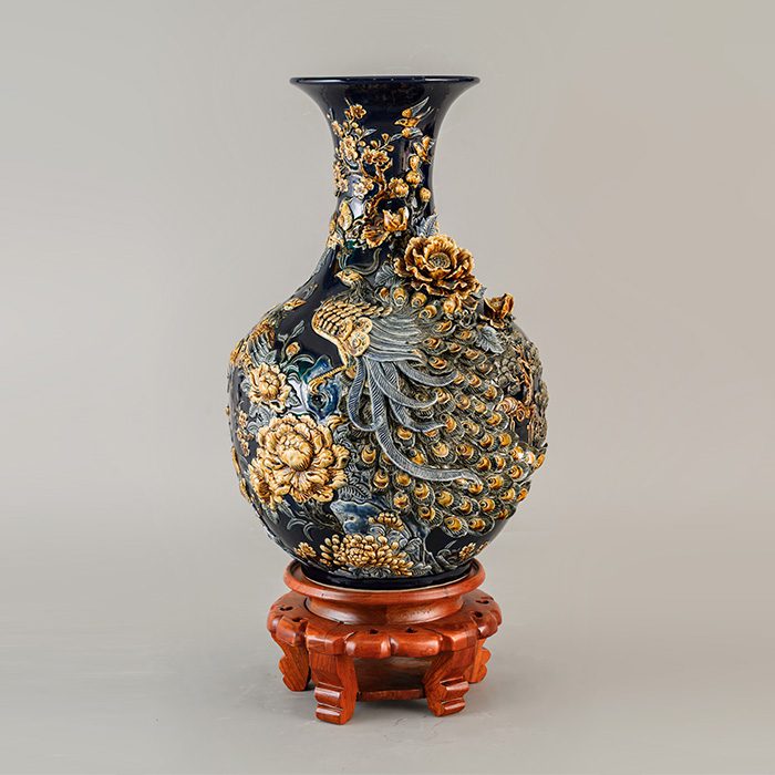 Tỏi loe hút lộc Công Đào men xanh đen