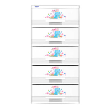 Tủ Nhựa Đại Kiểu No705N/5 - 705N/4 5 Tầng Trắng Duy Tân Mekoong