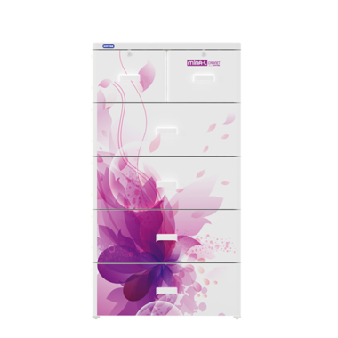 Tủ Nhựa Mina L No915/5 - 915/4 - 5 Ngăn Hoa Tím Duy Tân