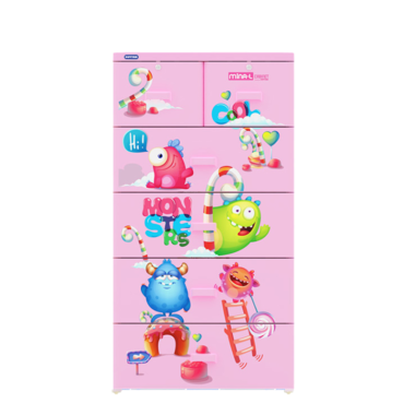 Tủ Nhựa Mina L No915/5 - 915/4 - 5 Ngăn Hồng Thú Vui Duy Tân