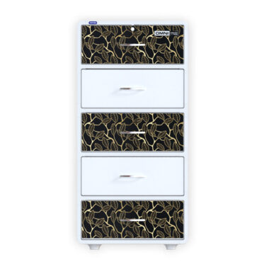 Tủ Nhựa Omni No1366/5 - Tủ OMNI 5N Đen Trắng Đá Duy Tân Mekoong