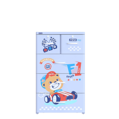 Tủ Nhựa Mina No225/5 - 225/4 - 4 Tầng Xe Gấu Xanh Duy Tân