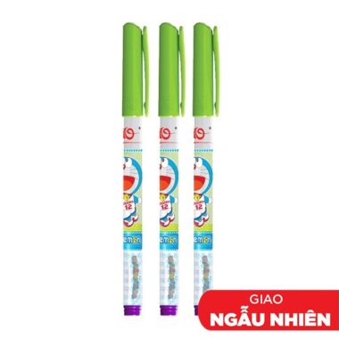 Vỉ 3 Bút Lông Kim FL08/DO (Rửa Được) - Mực Tím (Màu Thân Bút Giao Ngẫu Nhiên)