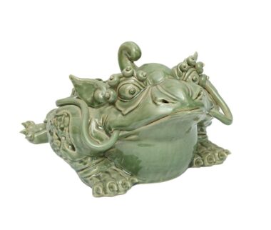 Tượng Gốm Tì Hưu Có - Men Xanh Ngọc - Bát Tràng | Mekoong