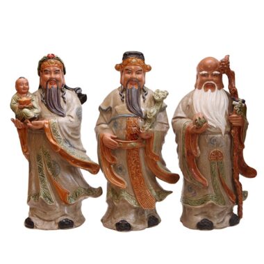 Tượng Gốm Tam Đa - Cao 60cm - Gốm Sứ Bát Tràng | Mekoong