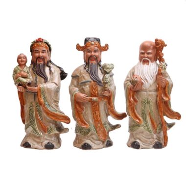 Tượng gốm Tam Đa - Cao 40cm - Gốm Sứ Bát Tràng | Mekoong