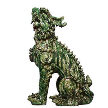 Tượng gốm Nghê Sứ - Men Xanh Ngọc - Gốm Sứ Bát Tràng | Mekoong