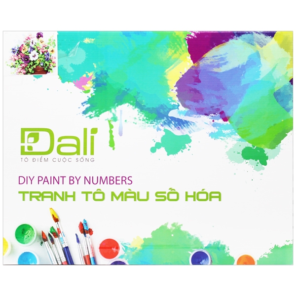 Tranh Tô Màu Số Hóa 50 x 40 cm – Dali H013 chất lượng