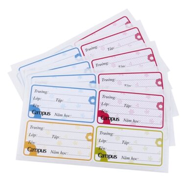 Nhãn Vở Campus Flower
