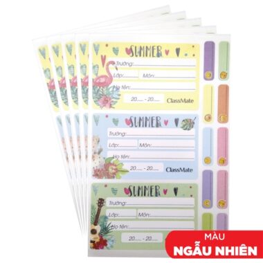 Nhãn Vở Classmate Summer CL-NT218 (Mẫu Màu Giao Ngẫu Nhiên)