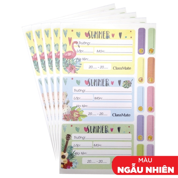 Nhãn Vở Classmate Summer CL-NT218 (Mẫu Màu Giao Ngẫu Nhiên)