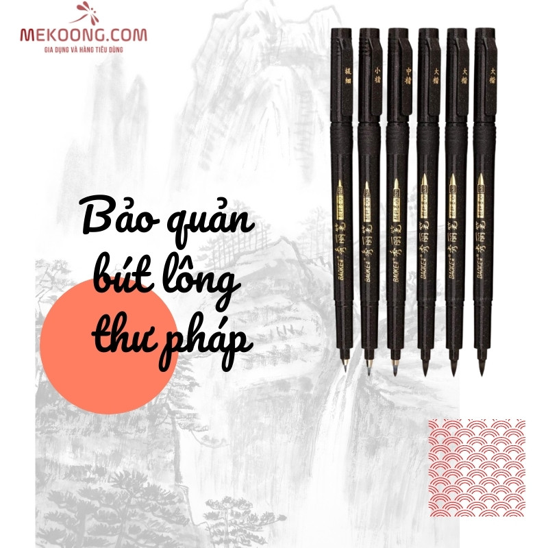 Bảo quản bút lông thư pháp