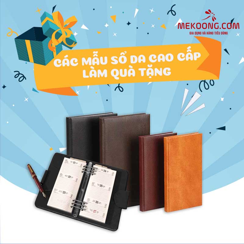 Các mẫu sổ da cao cấp làm quà tặng