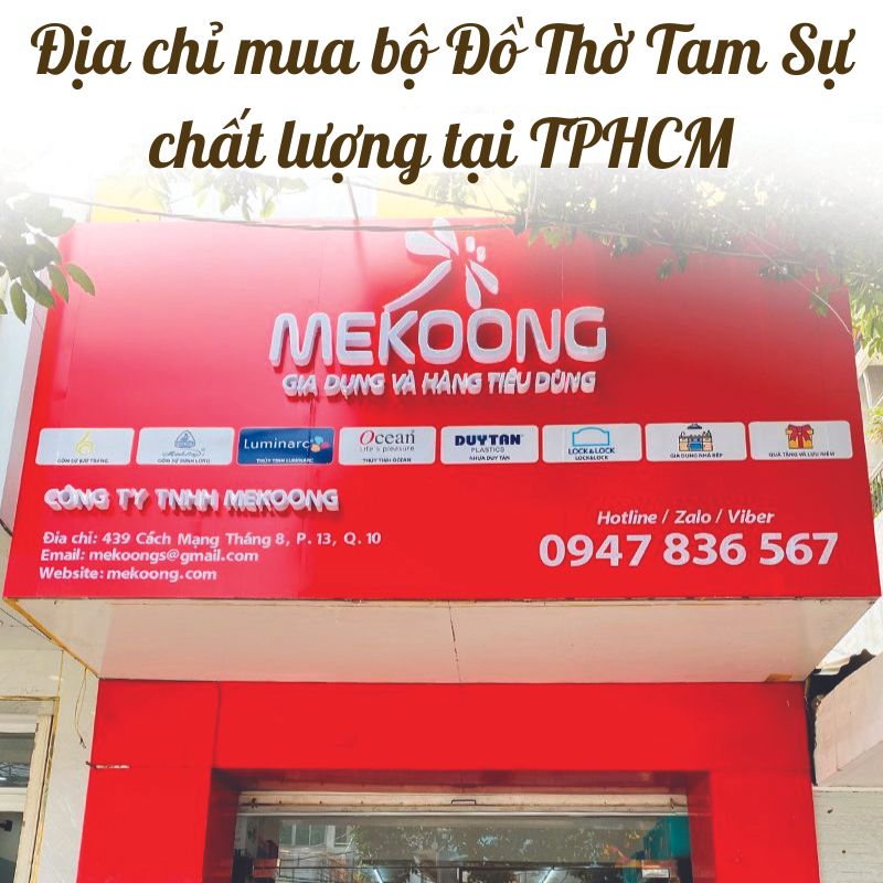 Địa chỉ mua bộ đồ thờ tam sự chất lượng tại TPHCM