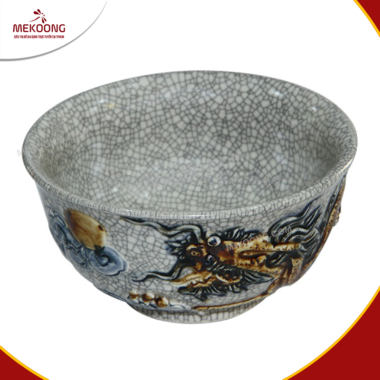 Bát Thờ Hoa Văn Rồng 3 Cao Cấp