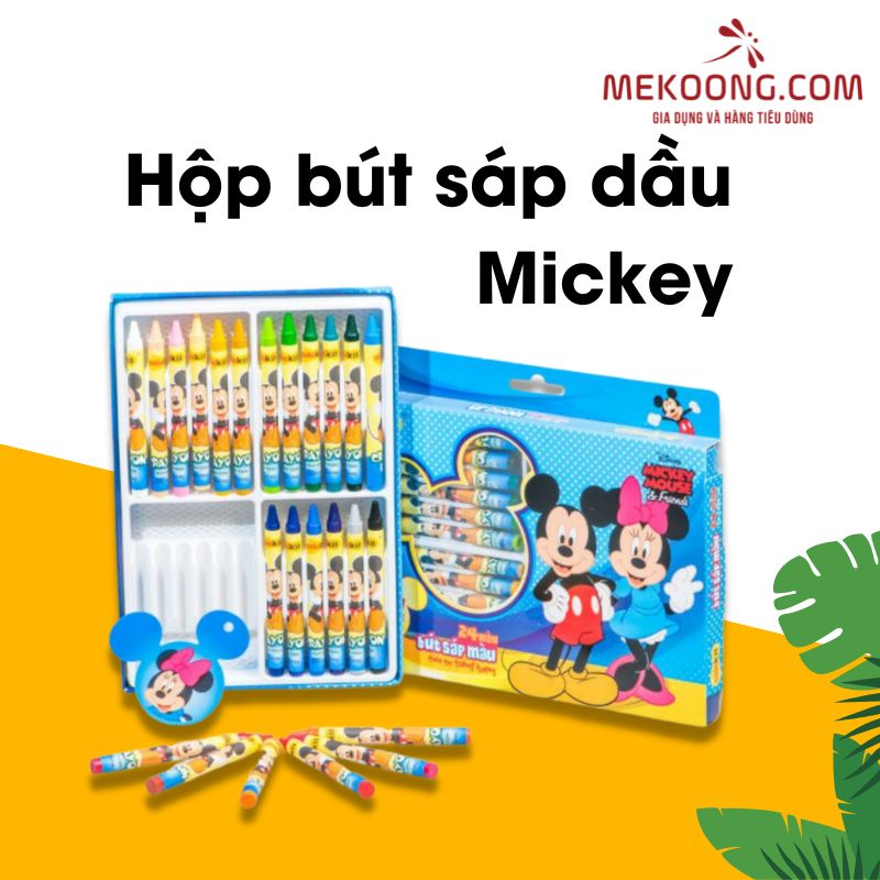 Hộp bút sáp dầu Mickey