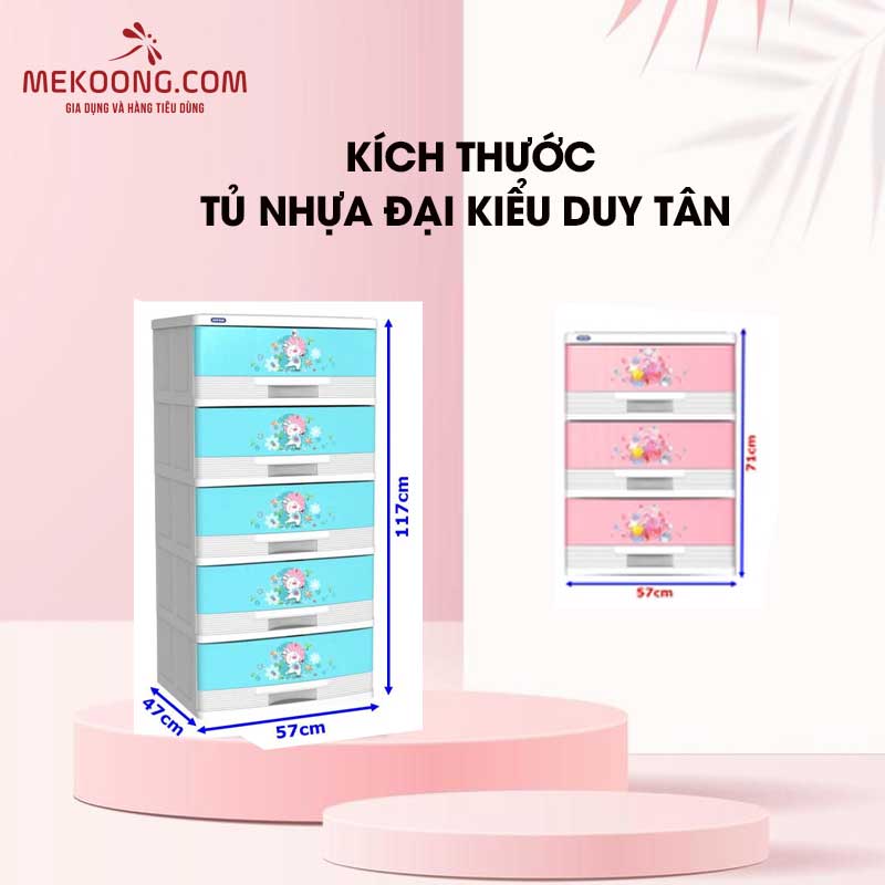 Kích Thước Tủ nhựa Đại kiểu Duy Tân