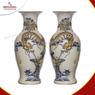  Lọ Hoa Sứ Đùi Dế Bát Tràng