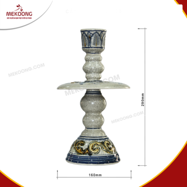 Mâm Bồng Long Phụng Gốm Sứ Men Rạn Cổ 2