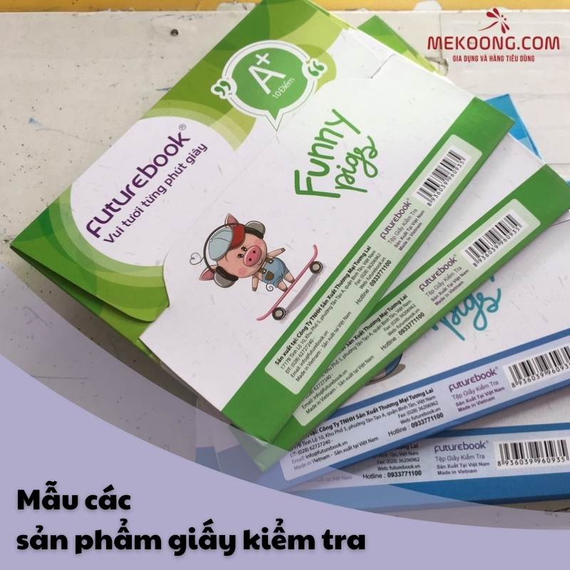 Mẫu các sản phẩm giấy kiểm tra