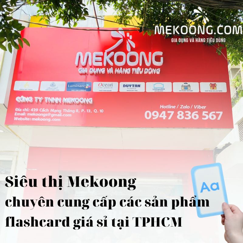 Siêu thị Mekoong - chuyên cung cấp các sản phẩm flashcard giá sỉ tại TPHCM