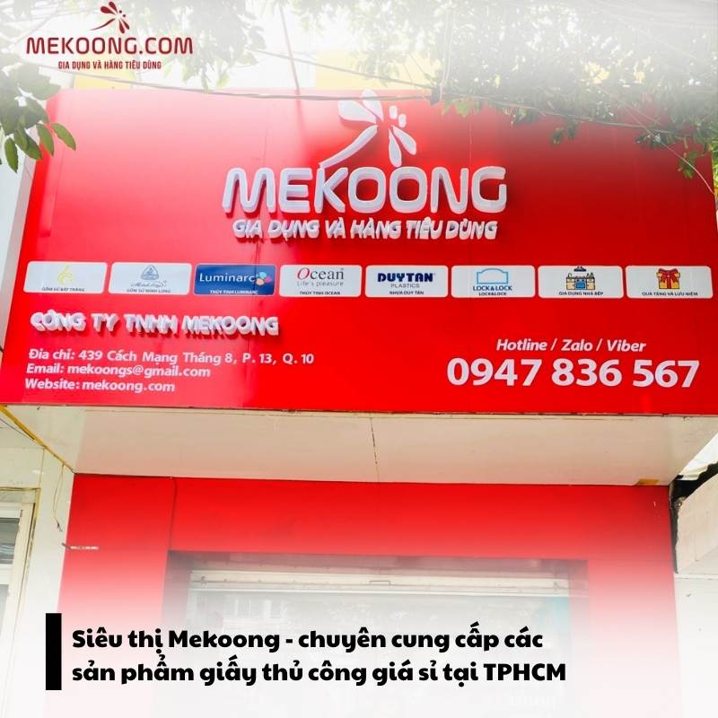 Siêu thị Mekoong - chuyên cung cấp các sản phẩm giấy thủ công giá sỉ tại TPHCM