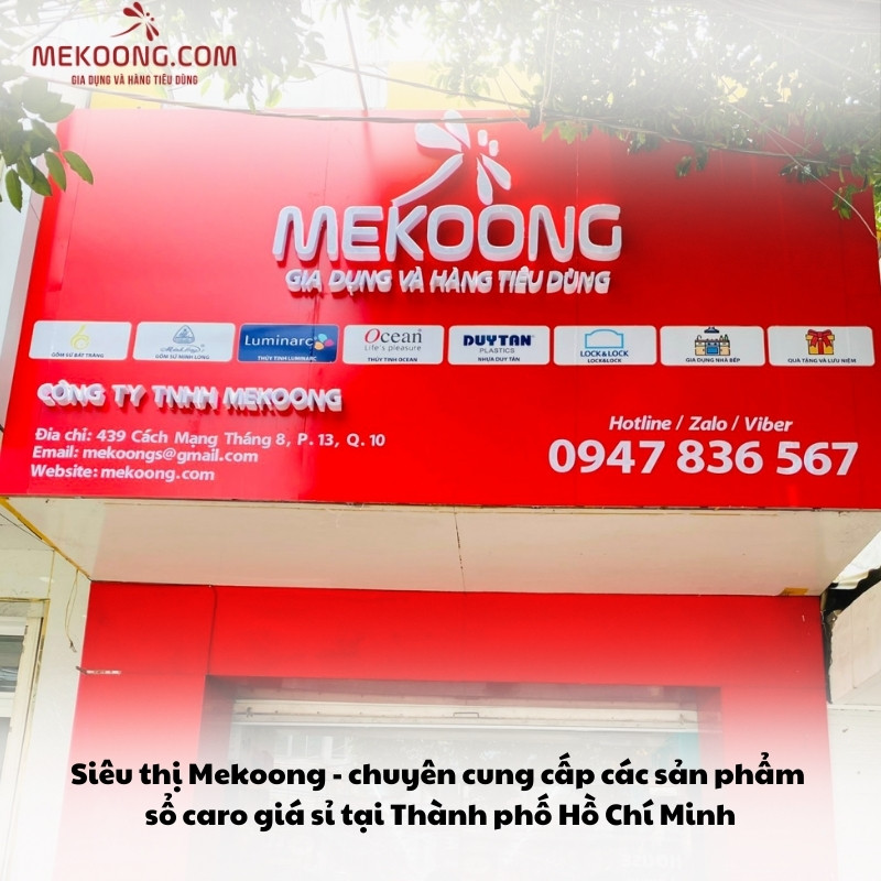 Siêu thị Mekoong - chuyên cung cấp các sản phẩm sổ caro giá sỉ tại Thành phố Hồ Chí Minh