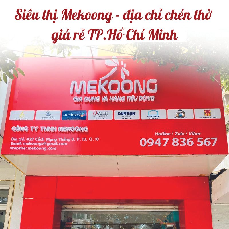 Siêu thị mekoong - địa chỉ chén thờ giá rẻ TPHCM