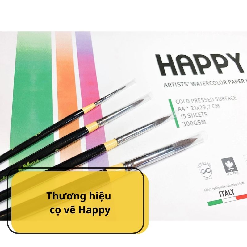 Thương hiệu cọ vẽ Happy