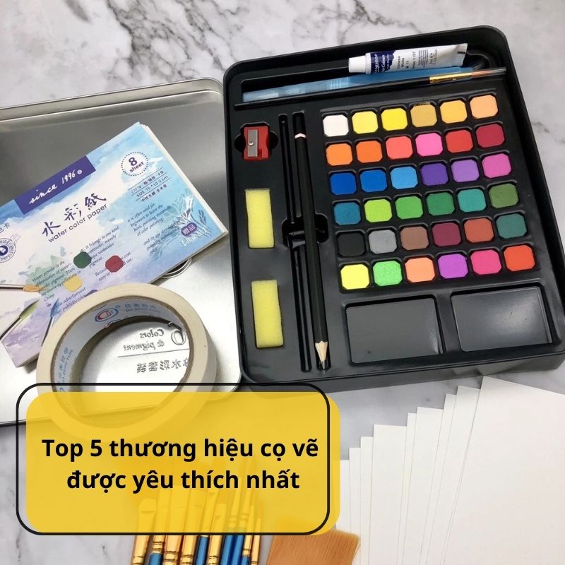 Top 5 thương hiệu cọ vẽ được yêu thích nhất