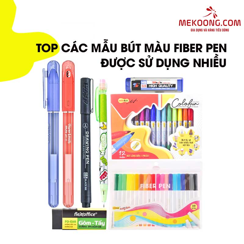 Top các mẫu Bút màu fiber pen được sử dụng nhiều