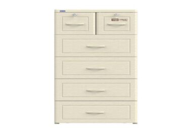 Tủ nhựa Tabi thường 5 tầng 6 ngăn Trắng vân gỗ No.H159 Duy Tân Cao Cấp