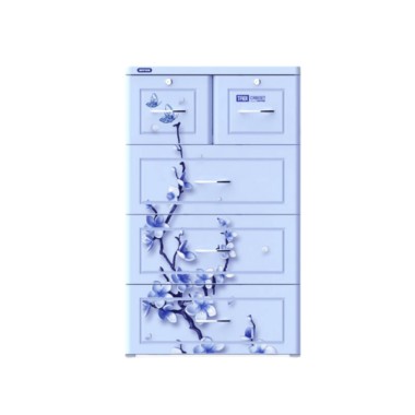 Tủ nhựa Tabi thường 4 tầng 5 ngăn Hồng No.H159 Duy Tâ