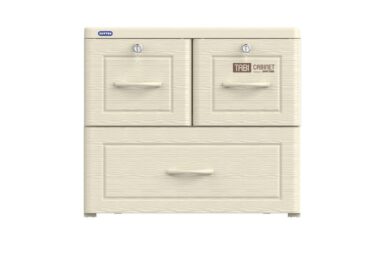 Tủ nhựa Tabi thường 2 tầng 3 ngăn trắng gỗ Duy Tân Giá Rẻ