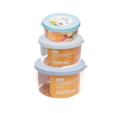 Bộ hộp thực phẩm tròn Hokkaido 750-1500-2500ml