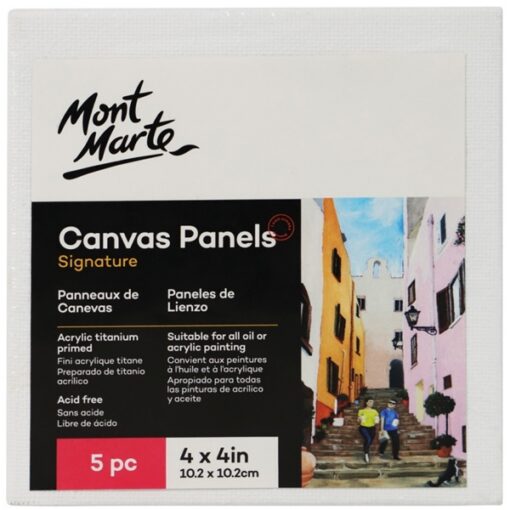 Vải Canvas Vẽ Mont Marte CMPL1010 (5 Tấm) cao cấp