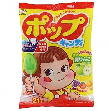 Kẹo mút trái cây Fujiya Pop Candy (21 chiếc)