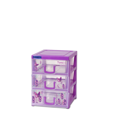 Tủ Tomi S No.1136 3 Ngăn Tím Duy Tân Mekoong