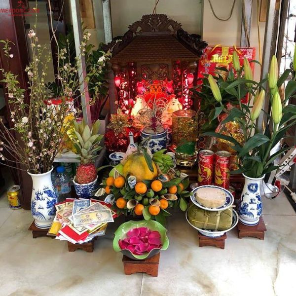 Cách đặt hoa quả trên bàn thờ ông địa