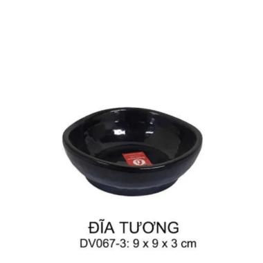 Chấm Kiểu Hàn DV067 Màu Đen Superware Melamine Giá Rẻ Mekoong (1)