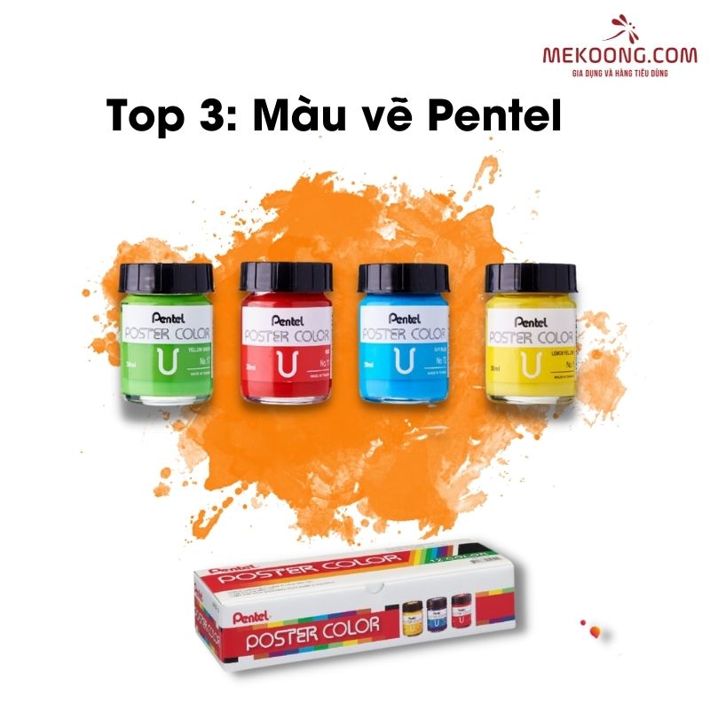 Top 3_ Màu vẽ Pentel