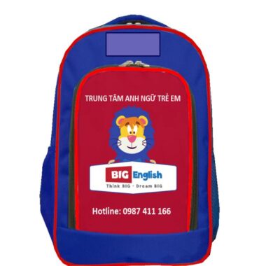 Ba lô in logo Big English Quà Tặng In Logo