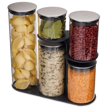 Bộ 5 Hộp Đựng Đồ Khô Joseph Joseph 95035 Podium 100 [Hàng Đức]