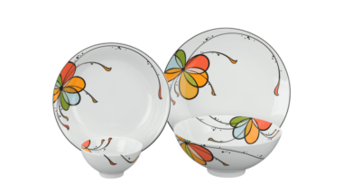 Bộ đồ ăn 09 sản phẩm - Daisy - Bóng Bay Quà Tặng Gốm Sứ