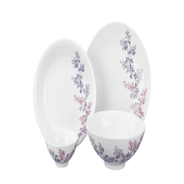 Bộ đồ ăn 09 sản phẩm - Daisy - Cỏ Tím Quà Tri Ân