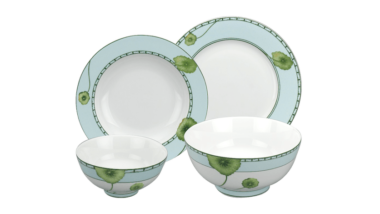 Bộ đồ ăn 09 sản phẩm - Jasmine - Tích Tuyết Thảo Quà Tặng Gốm Sứ