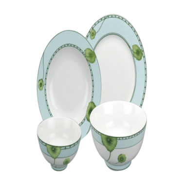 Bộ đồ ăn 09 sản phẩm - Jasmine - Tích Tuyết Thảo Quà Tri Ân