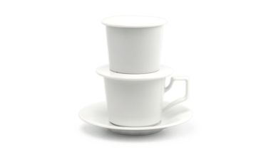 Bộ phin cà phê - Camellia - Trắng Quà Tặng Gốm Sứ